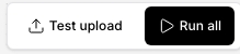 Test upload button
